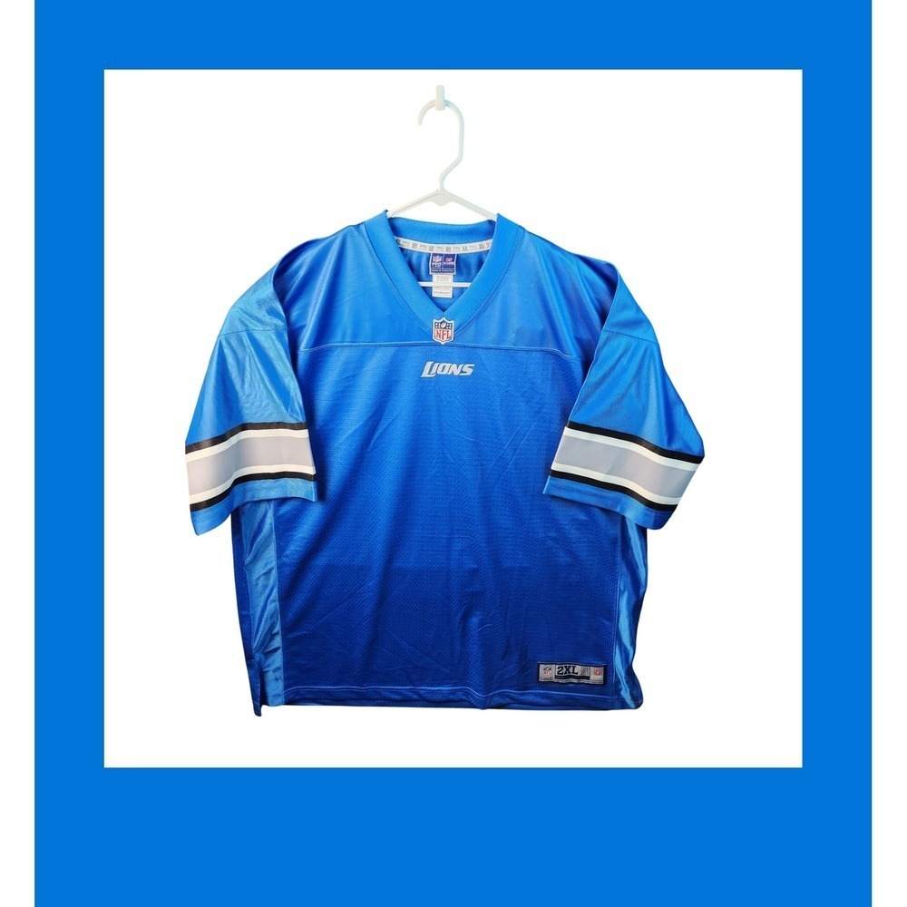 Detroit Lions NFL Pro Line Jersey 3XL Blue Football Jersey‎